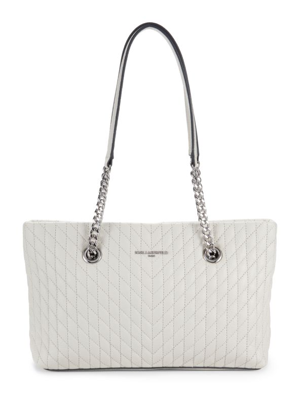 Karl Lagerfeld Paris Quilted Leather Tote